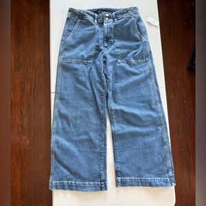 Gap Factory- Gap Denim High Rise Wide- leg Crop